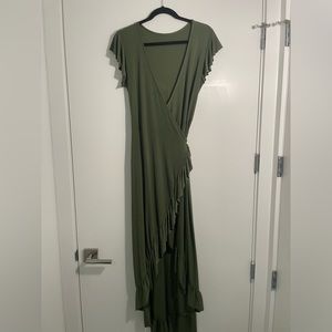 Long green dress